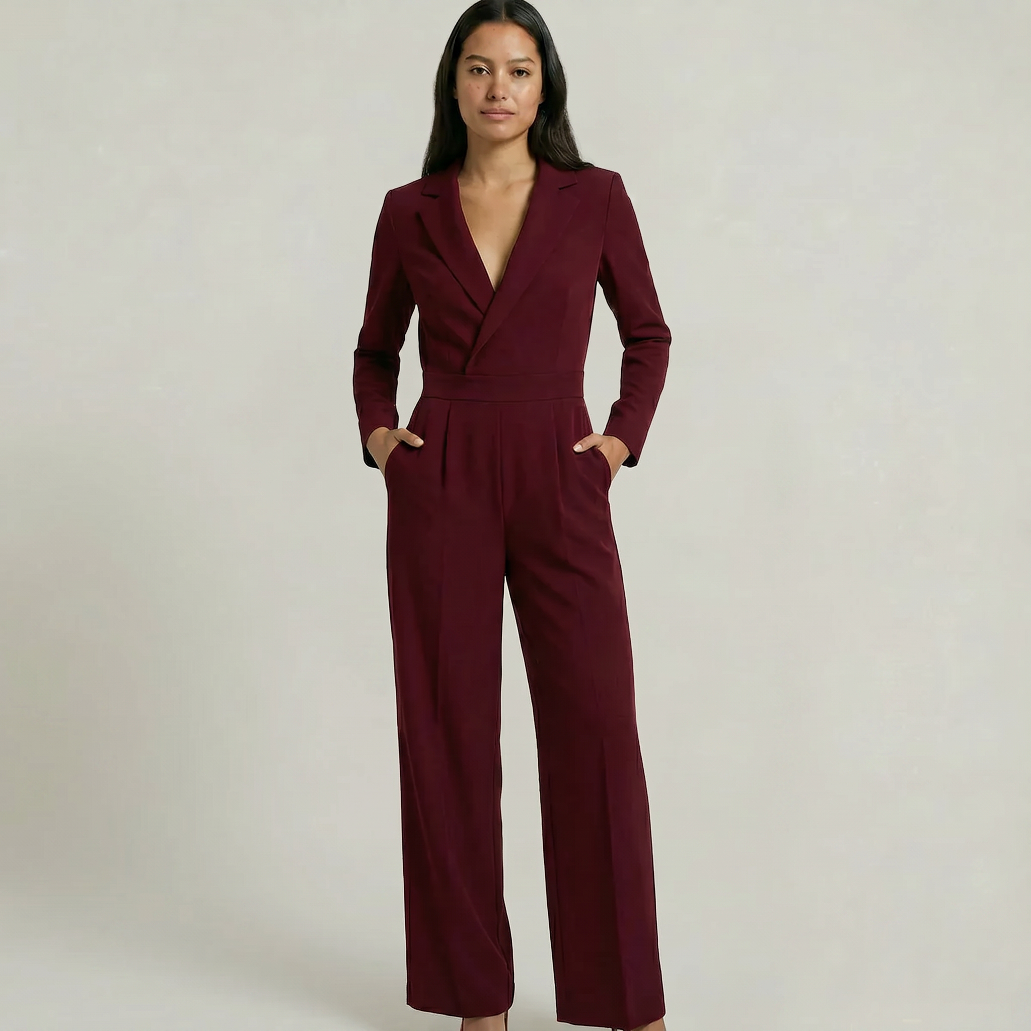 Women's V Neck Jumpsuit