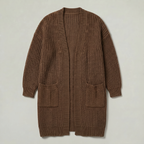 Women's Knit Long Winter Cardigan Toe Length