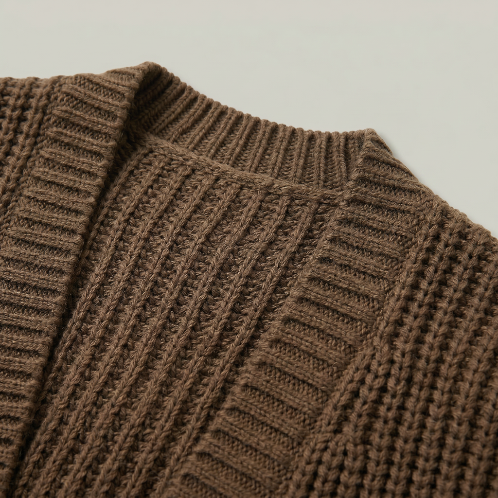 Women's Knit Long Winter Cardigan Toe Length