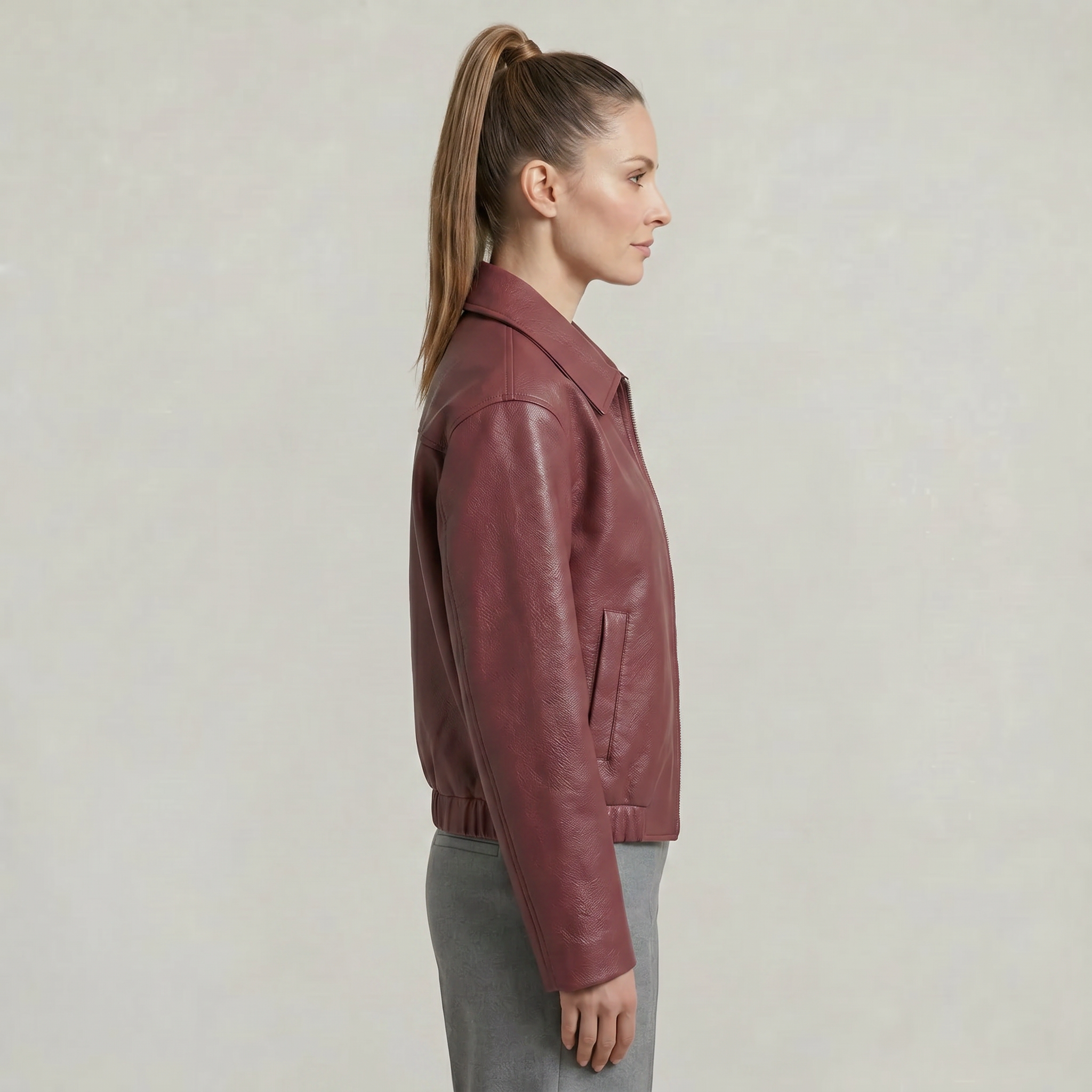 Women's Zip-Up Short Coat