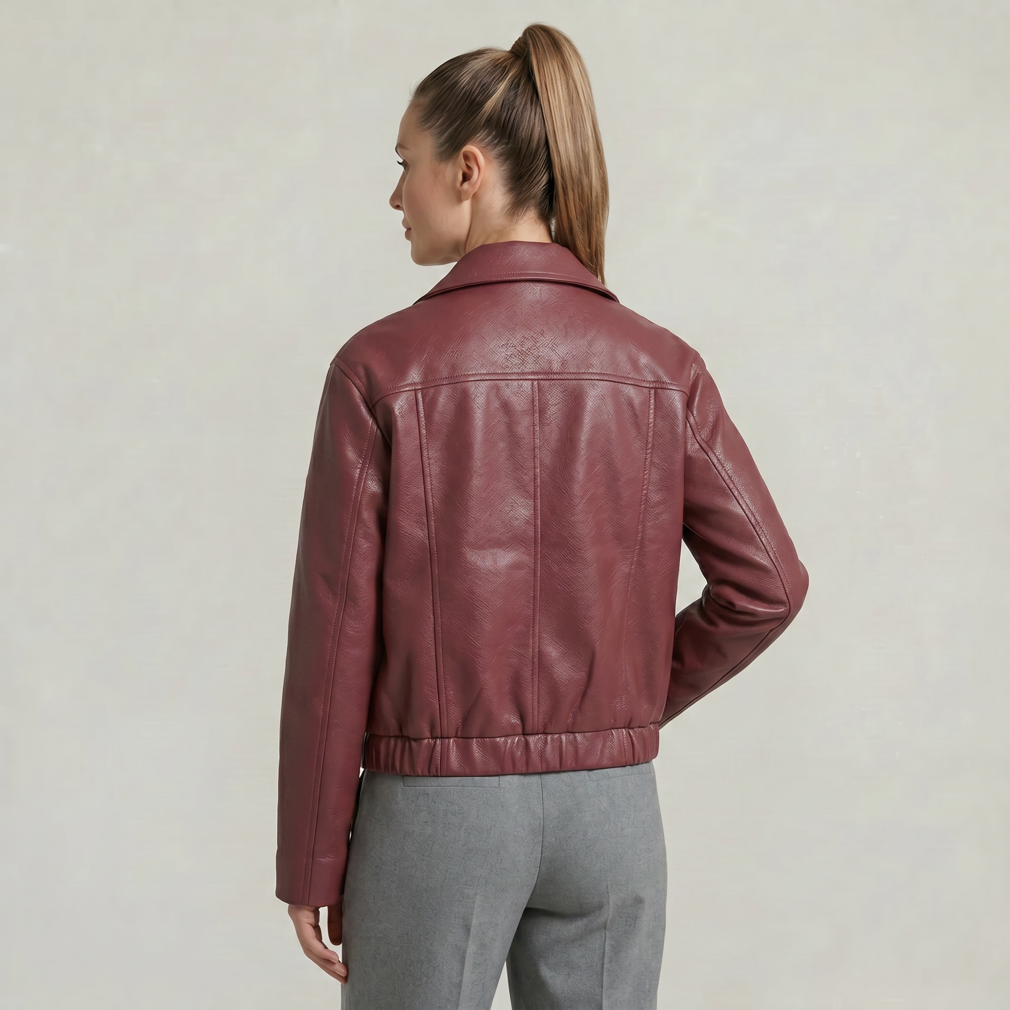 Women's Zip-Up Short Coat