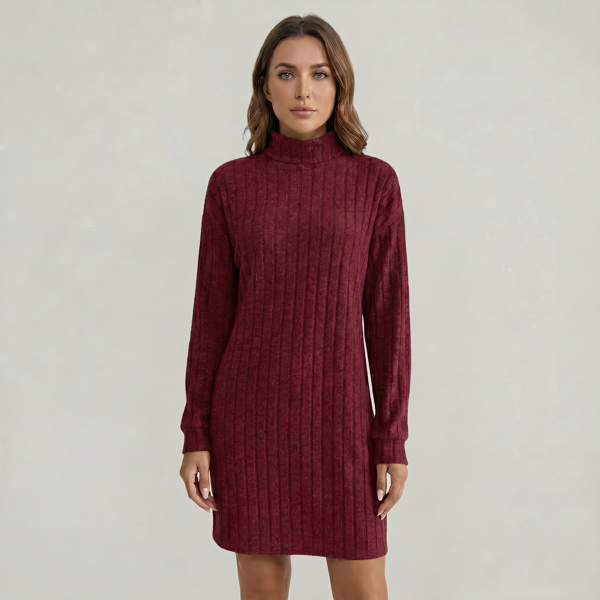 Women’s Knitted Turtleneck Dress