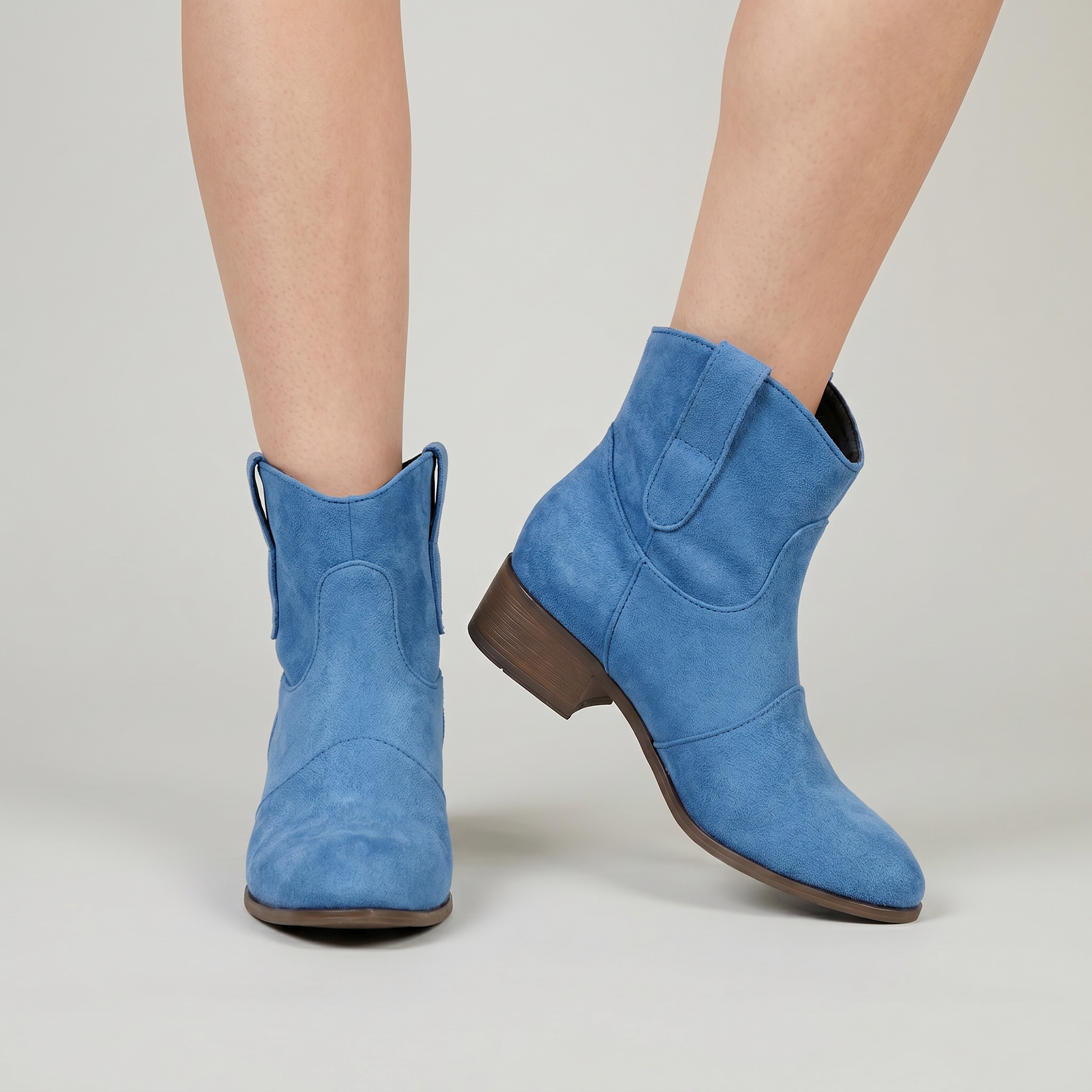 Women's Ankle Boots - Western Slip-On Ankle Boots Smart Casual Winter
