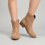 Women's Ankle Boots - Western Slip-On Ankle Boots Smart Casual Winter