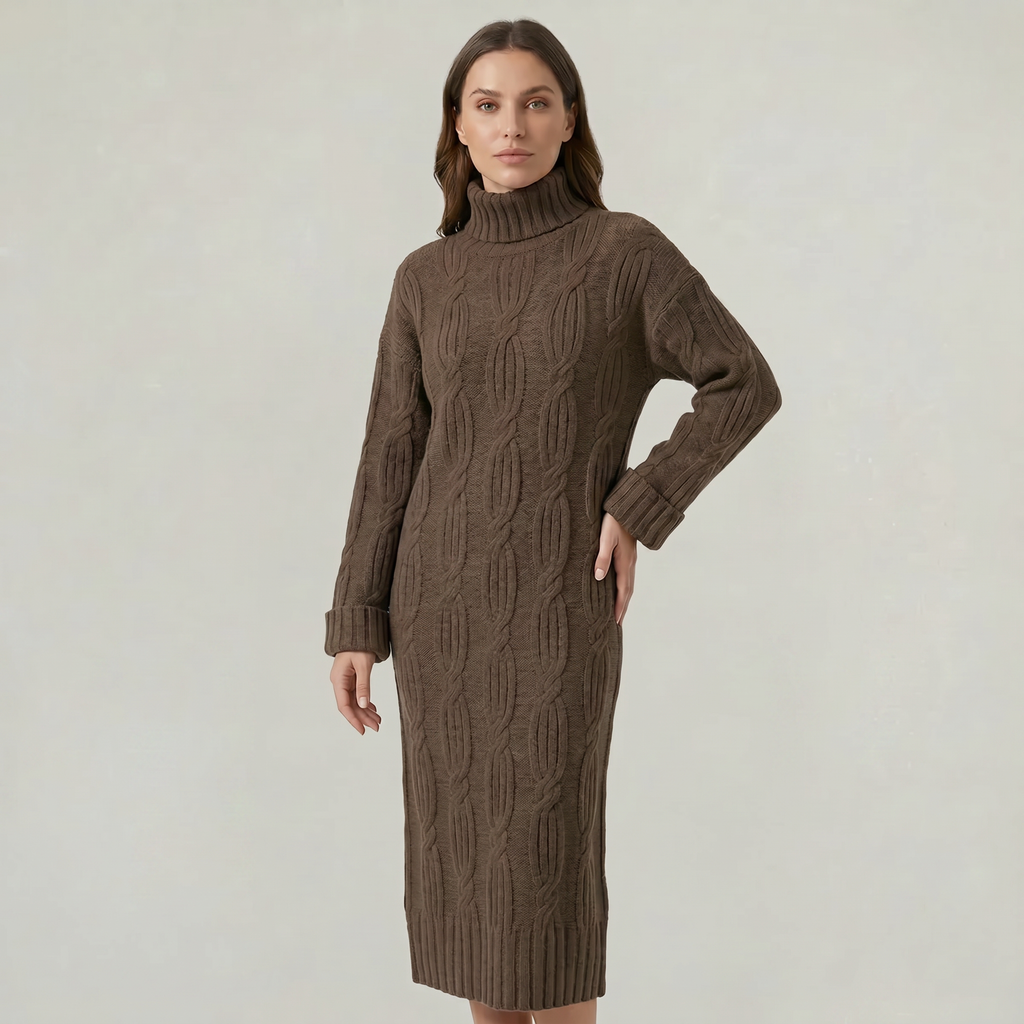Women’s Turtleneck Winter Dress
