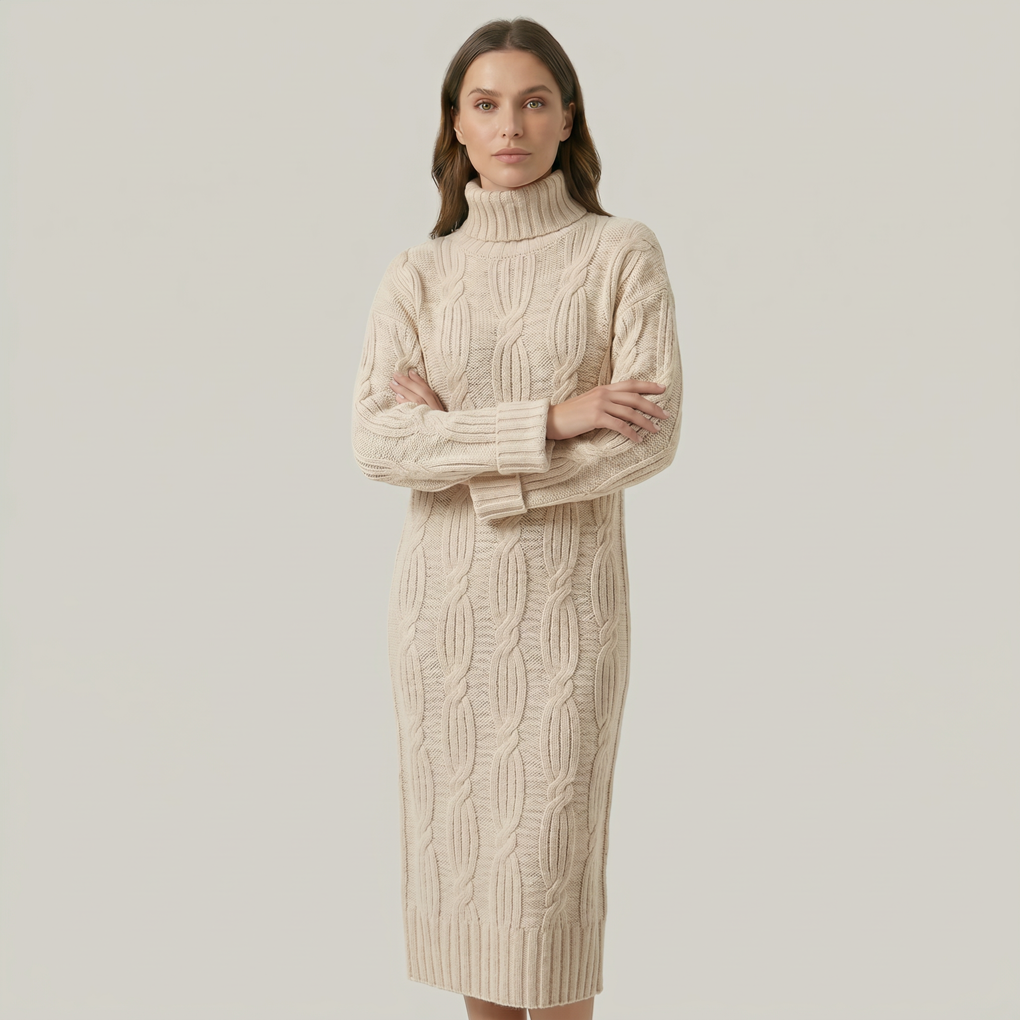 Women’s Turtleneck Winter Dress