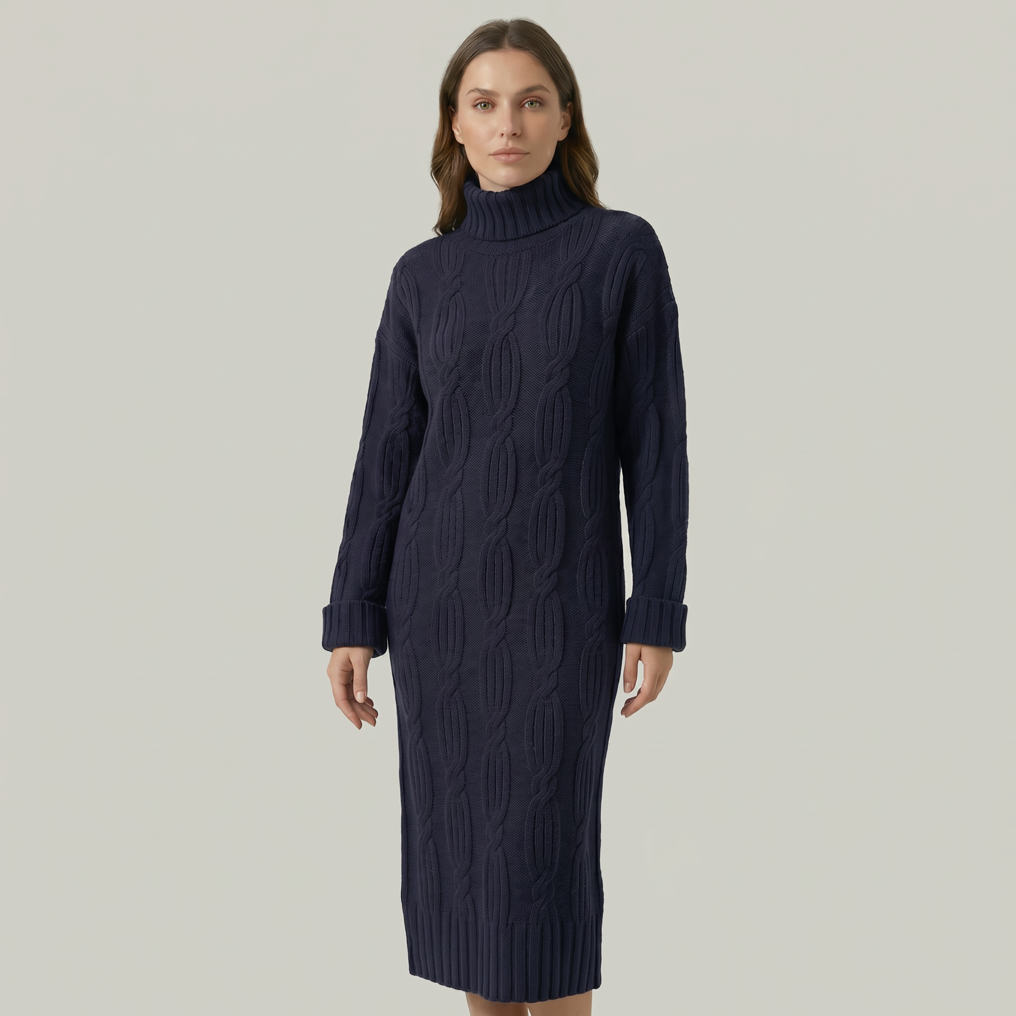 Women’s Turtleneck Winter Dress
