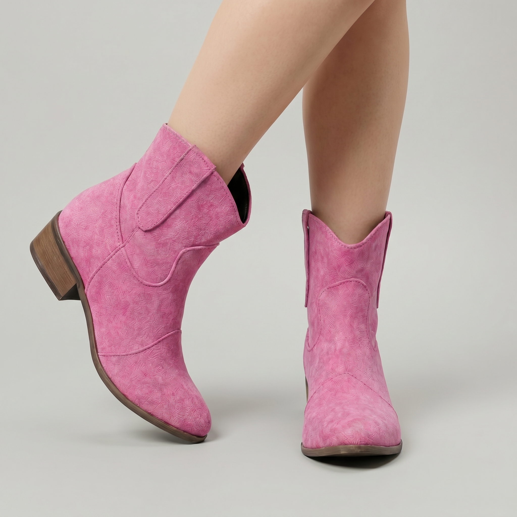 Women's Ankle Boots - Western Slip-On Ankle Boots Smart Casual Winter