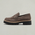 Women’s Chunky Loafers Penny Strap Lug Sole