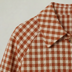 Women’s Plaid Trench Coat - Long Checkered Coat
