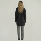 Women's Collarless Cardigan Sweater