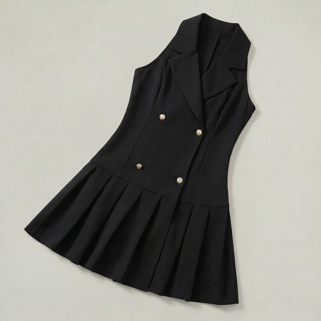 Women's Sleeveless Blazer Dress