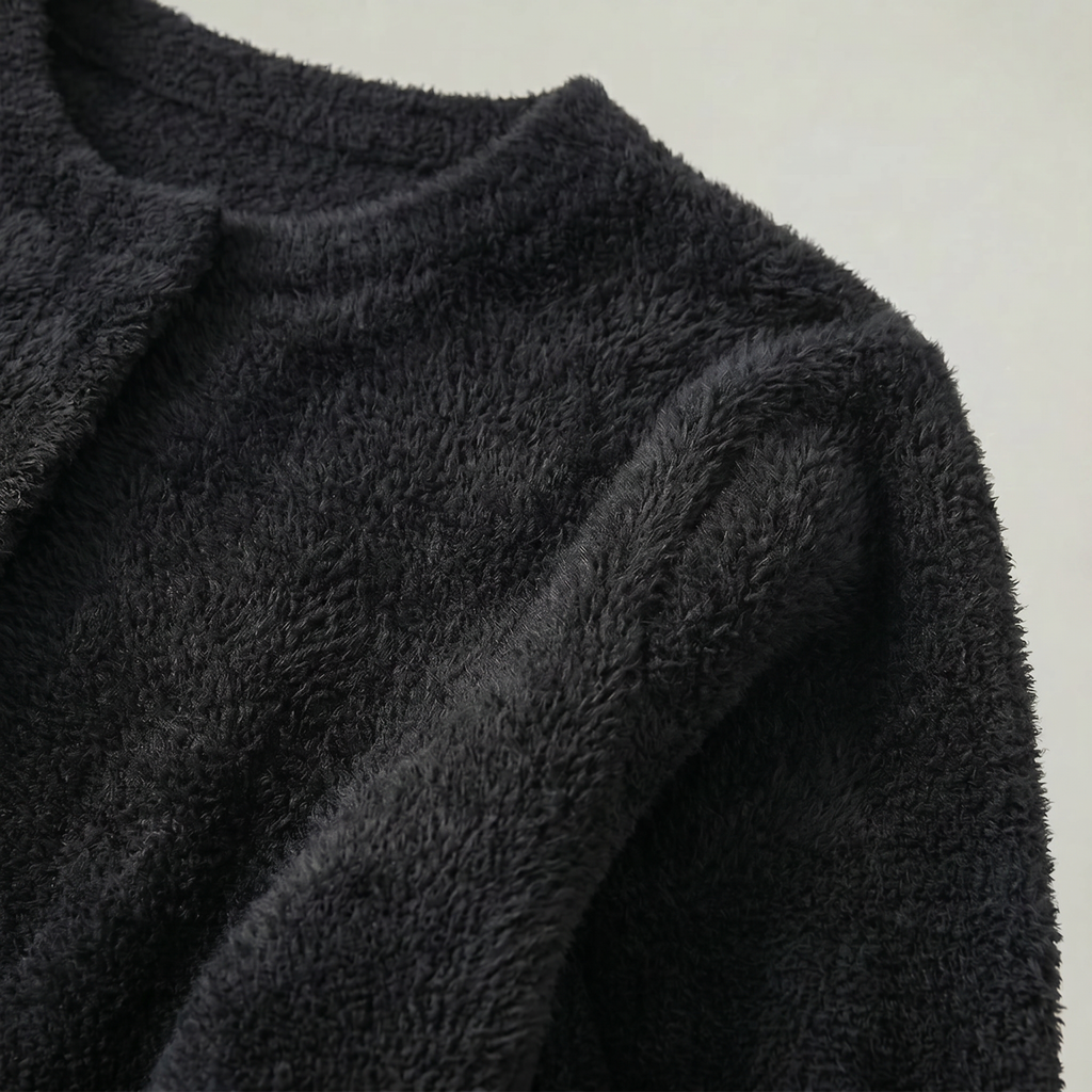 Women's Collarless Cardigan Sweater