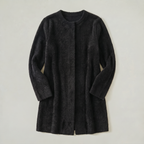 Women's Collarless Cardigan Sweater