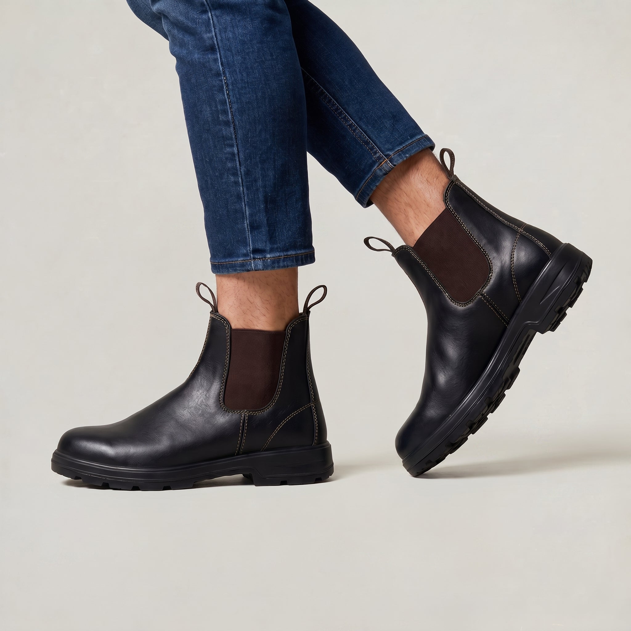 Men’s Chelsea Boots - Classic Slip-On Ankle Fit