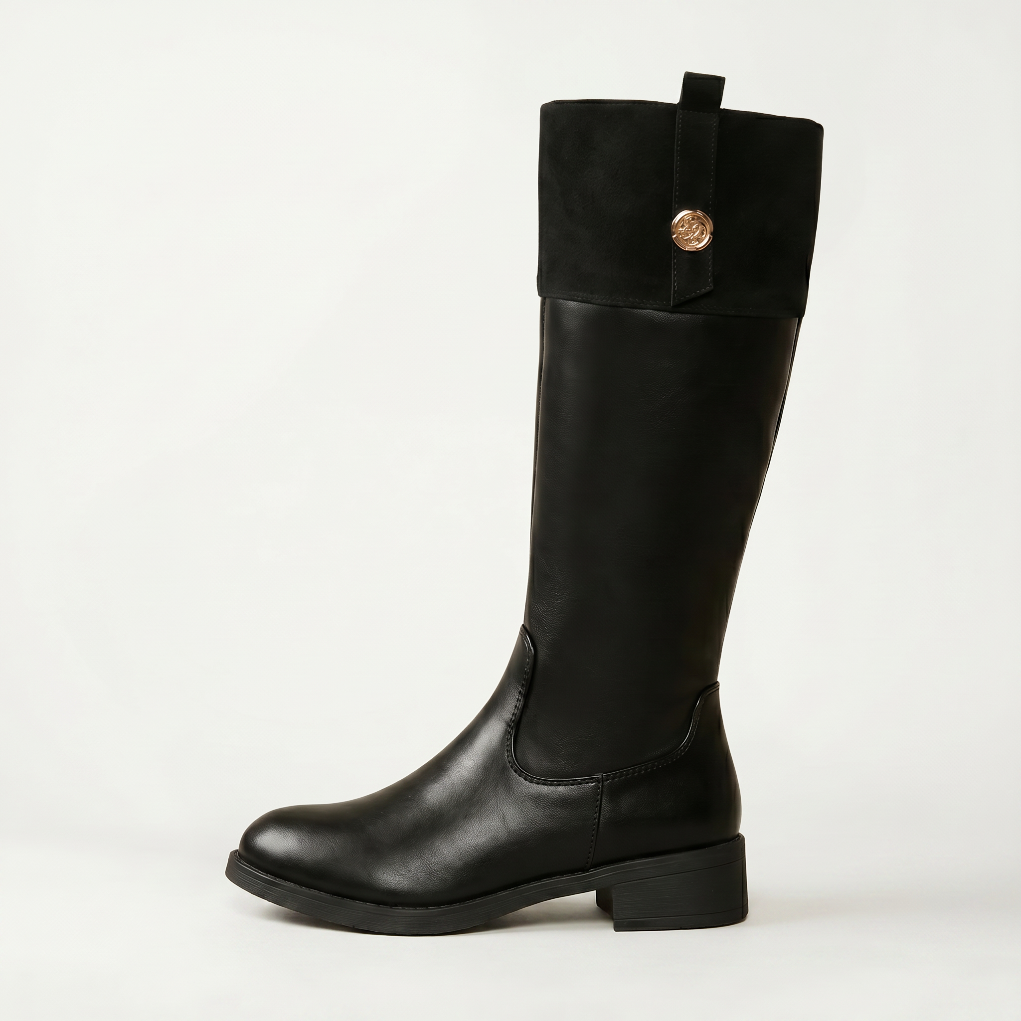 Women’s Tall Boots - Zip Side Low Heel Fit