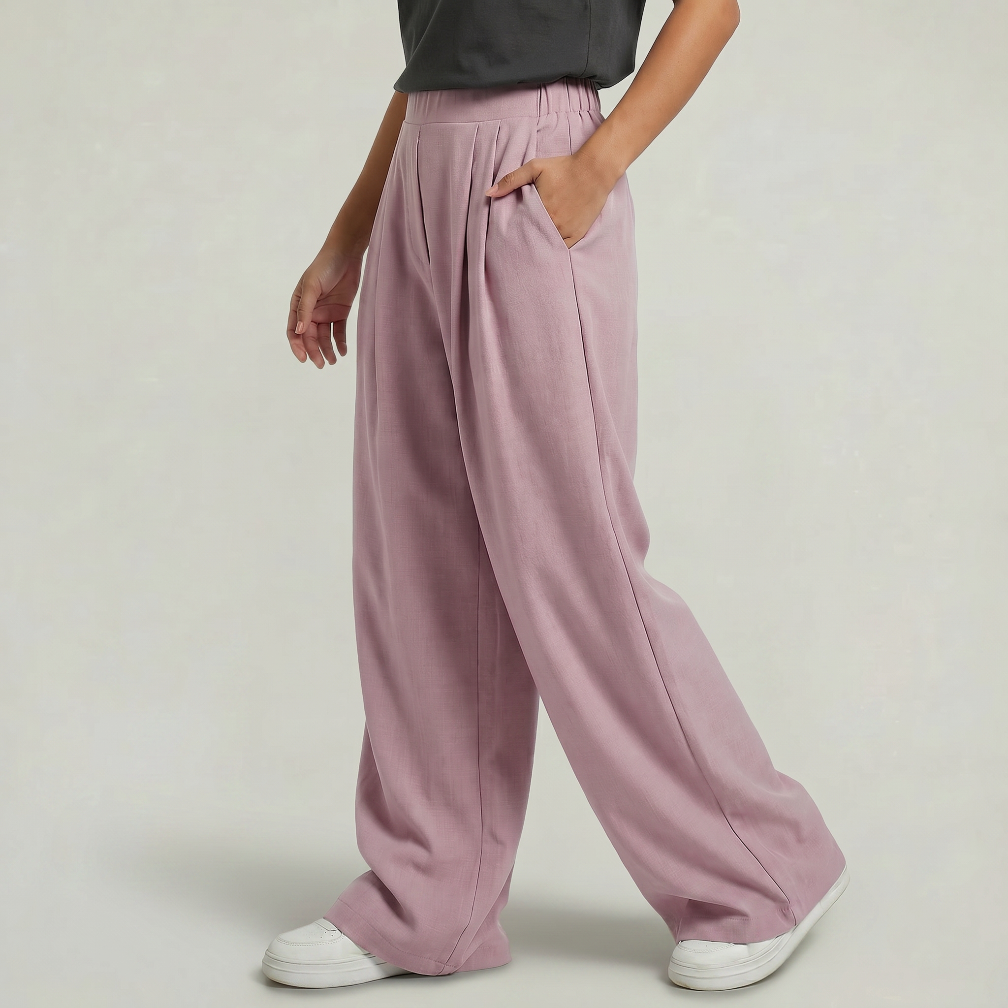 Women's High Waisted Wide Leg Trousers