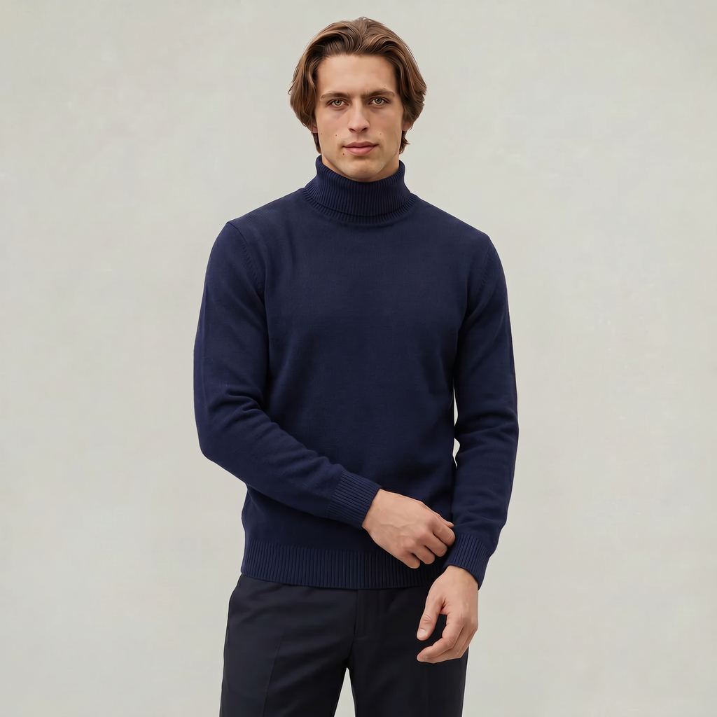 Men's Turtleneck Jumper – Roll Neck Skivvy