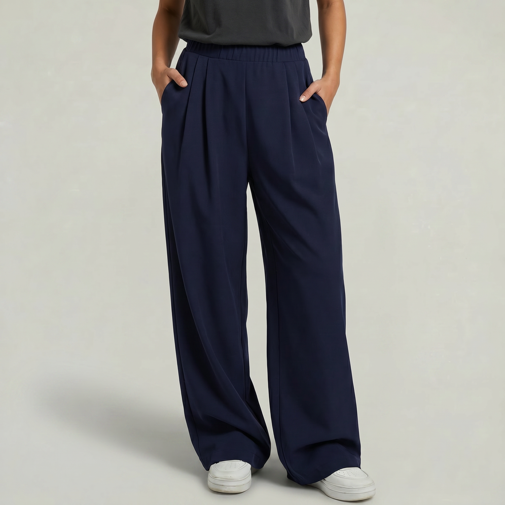 Women's High Waisted Wide Leg Trousers