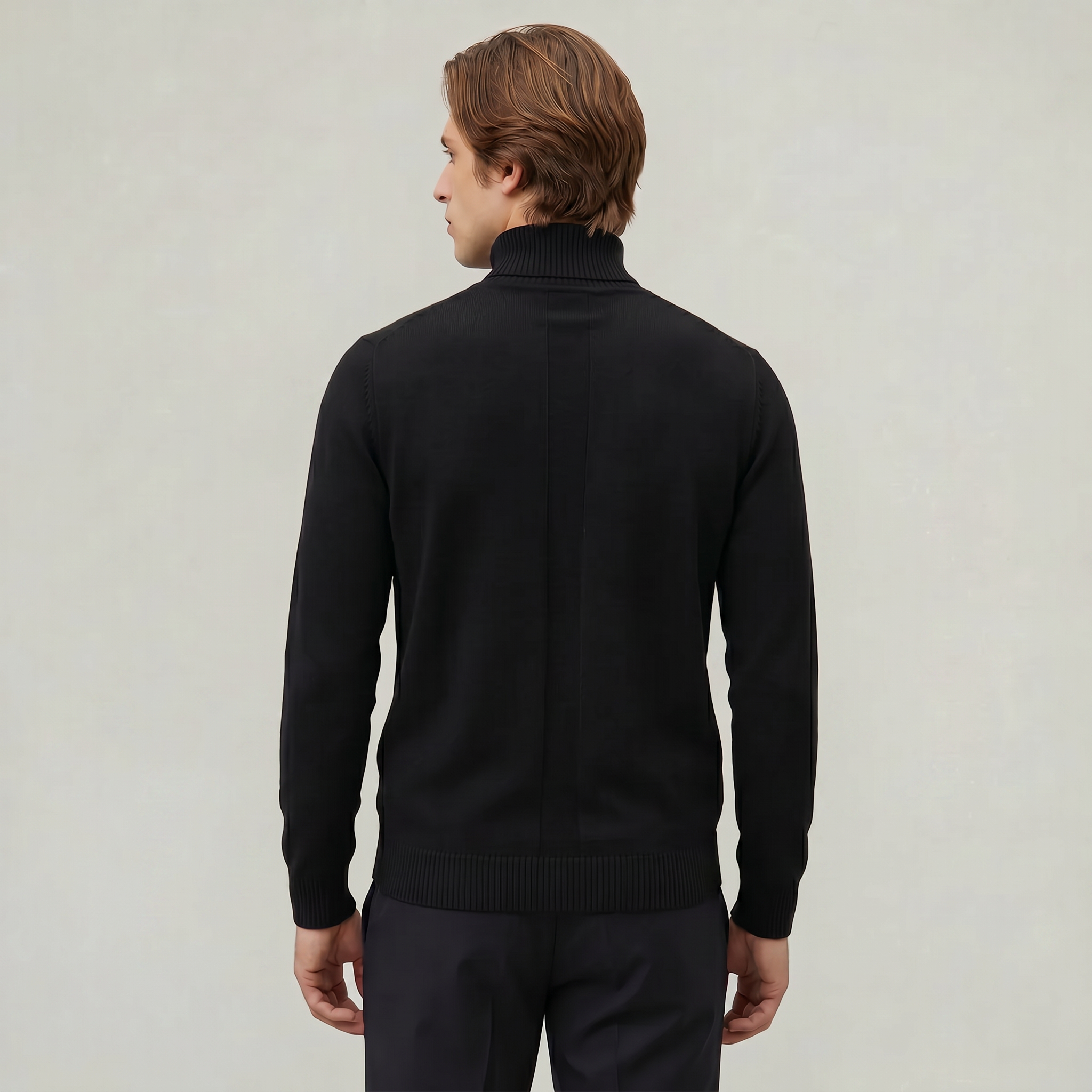 Men's Turtleneck Jumper – Roll Neck Skivvy