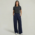Women's High Waisted Wide Leg Trousers