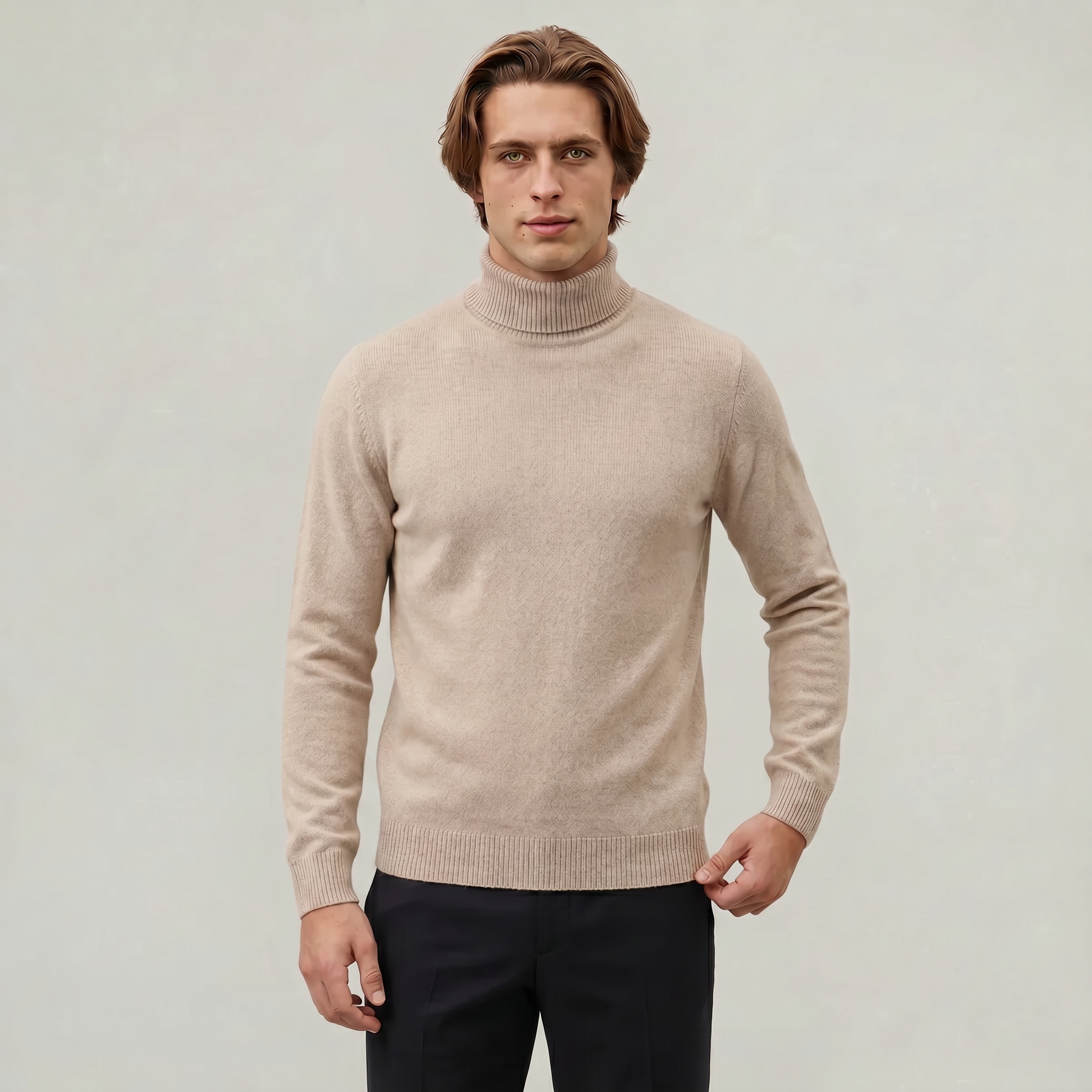 Men's Turtleneck Jumper – Roll Neck Skivvy