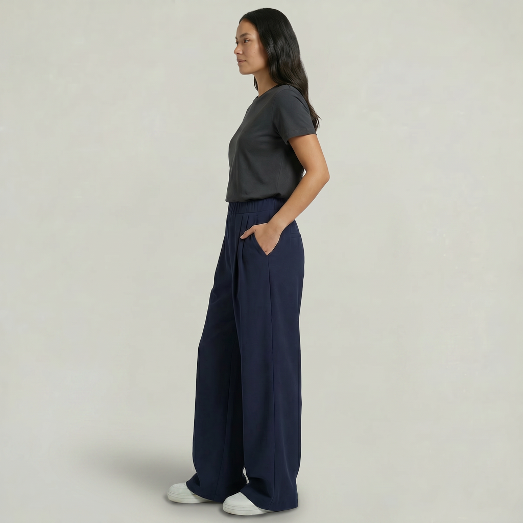 Women's High Waisted Wide Leg Trousers