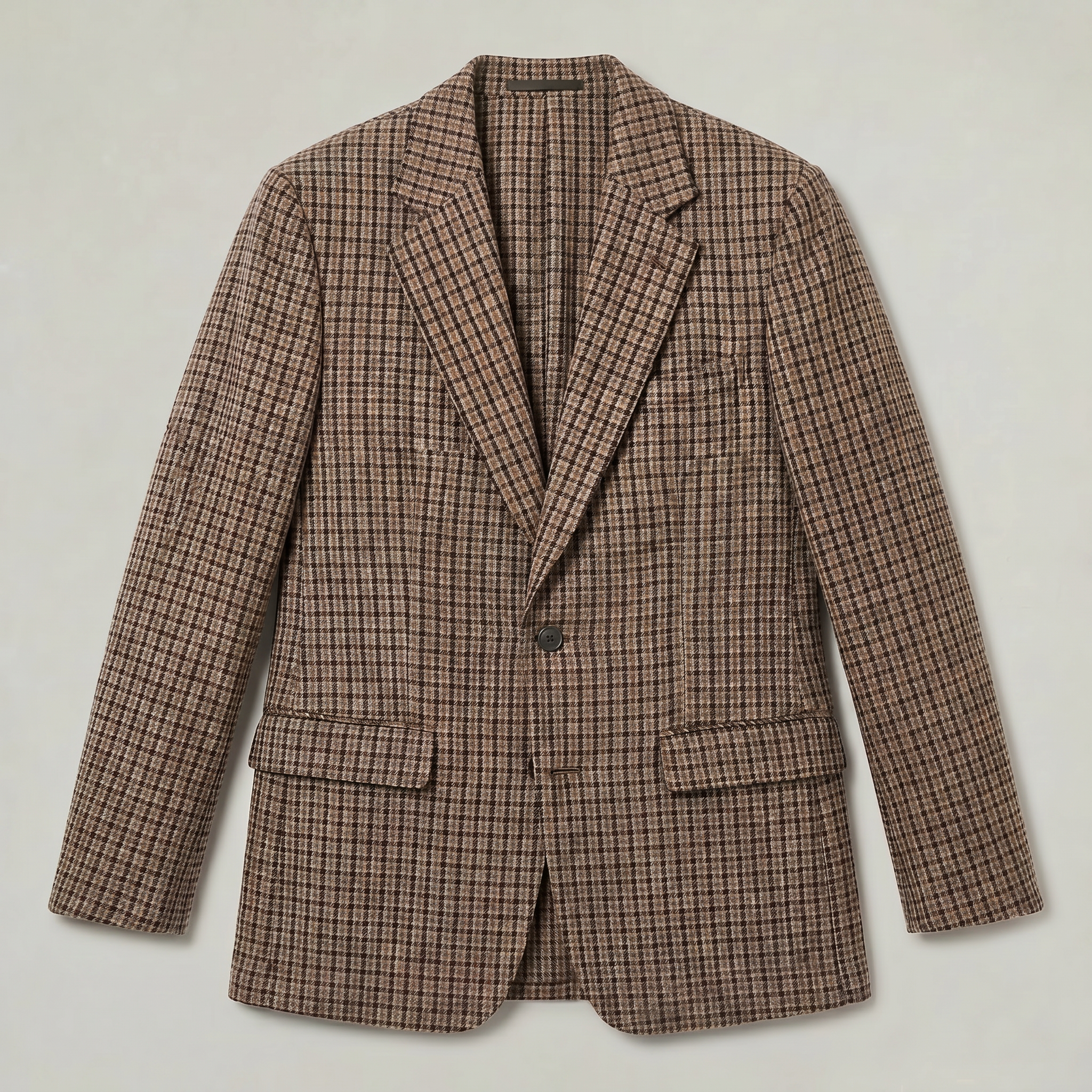Men’s Check Blazer - Smart Casual Tailored Jacket
