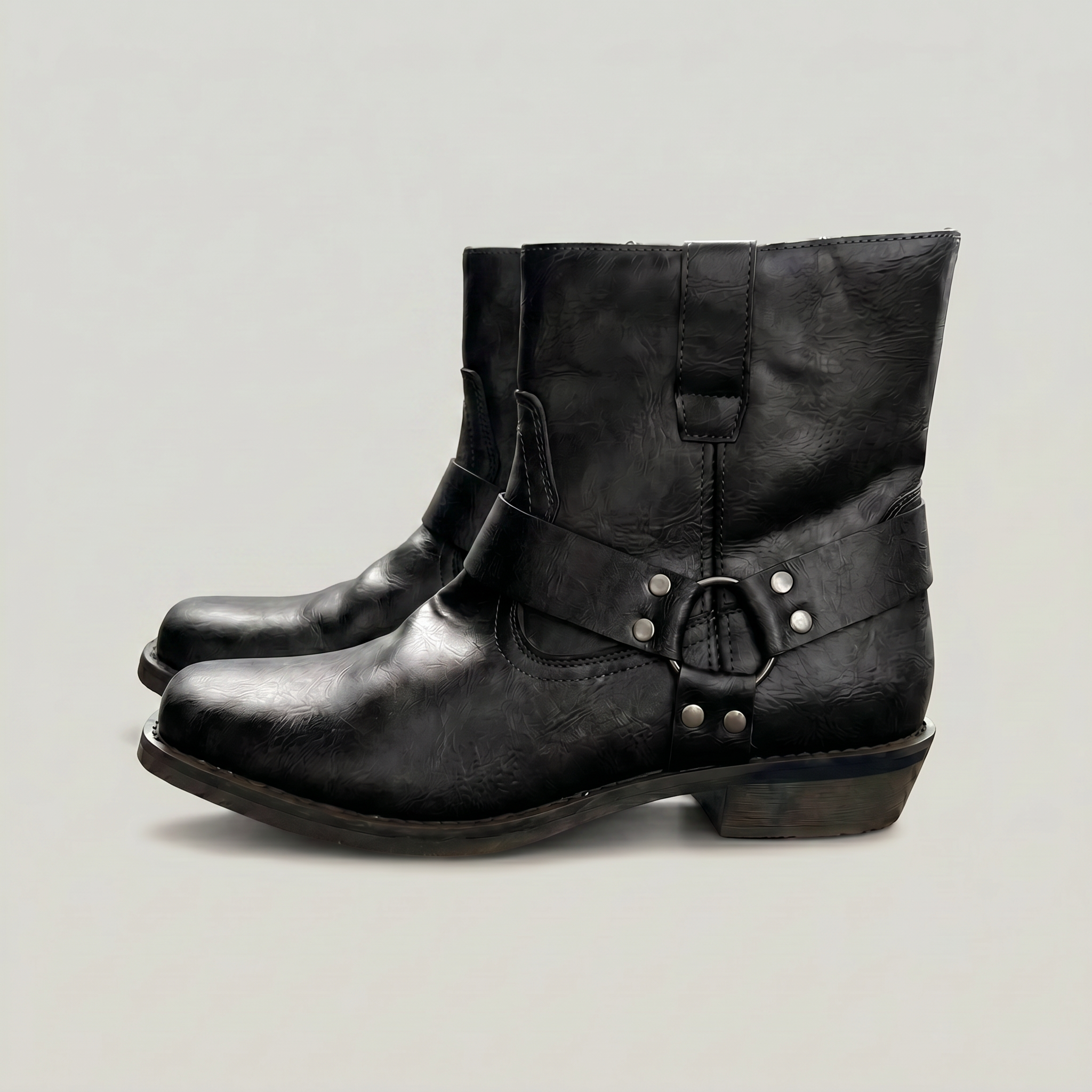 Men's Leather Boots – Slip-On Ankle Boots
