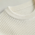 Men's Ribbed Knit Jumper – Crew Neck Pullover