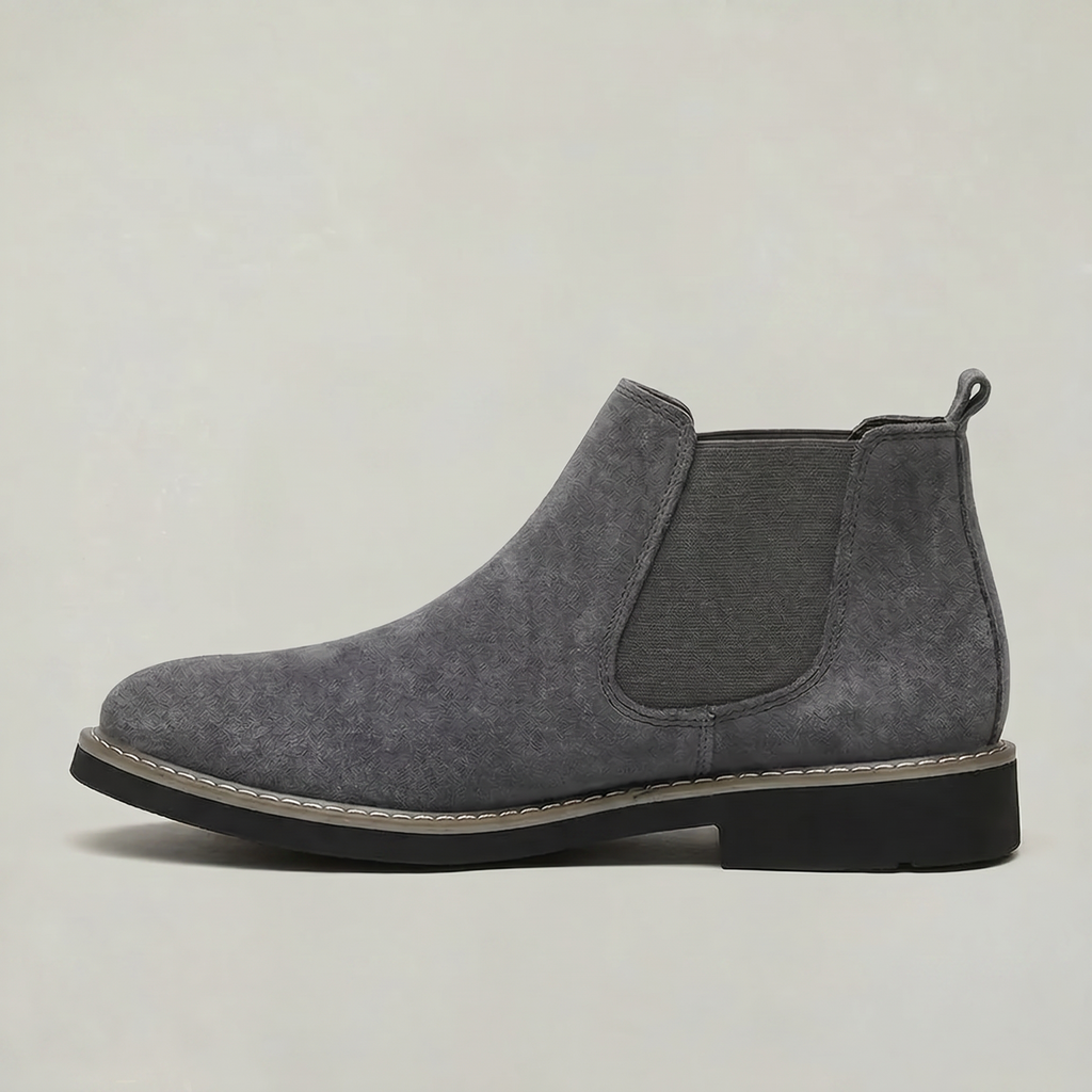 Men's Suede Slip-On Chelsea Boots