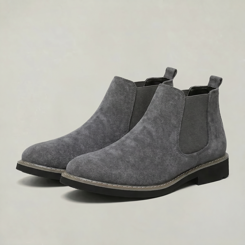 Men's Suede Slip-On Chelsea Boots