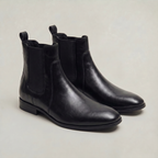 Men’s Chelsea Boots - Slip-On Leather Ankle Fit