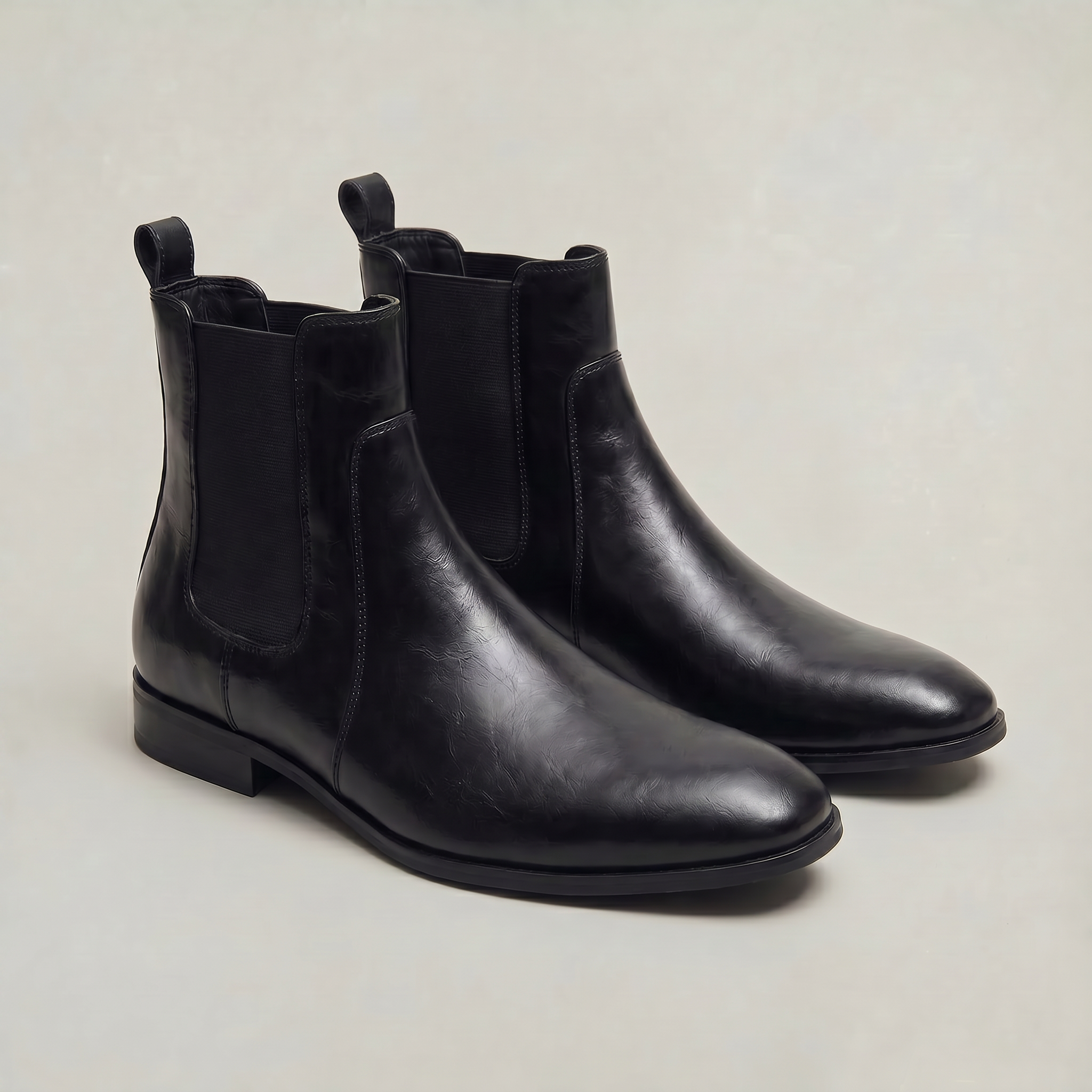 Men’s Chelsea Boots - Slip-On Leather Ankle Fit