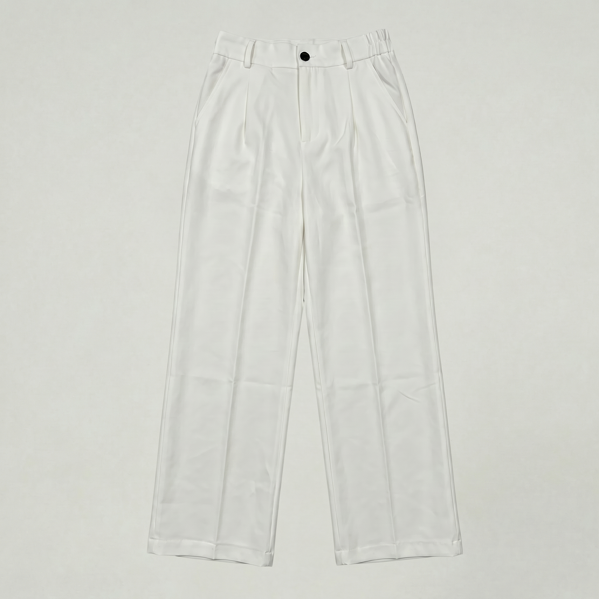 Women’s Suit Pants - Straight Leg Flat Front Loose Fit