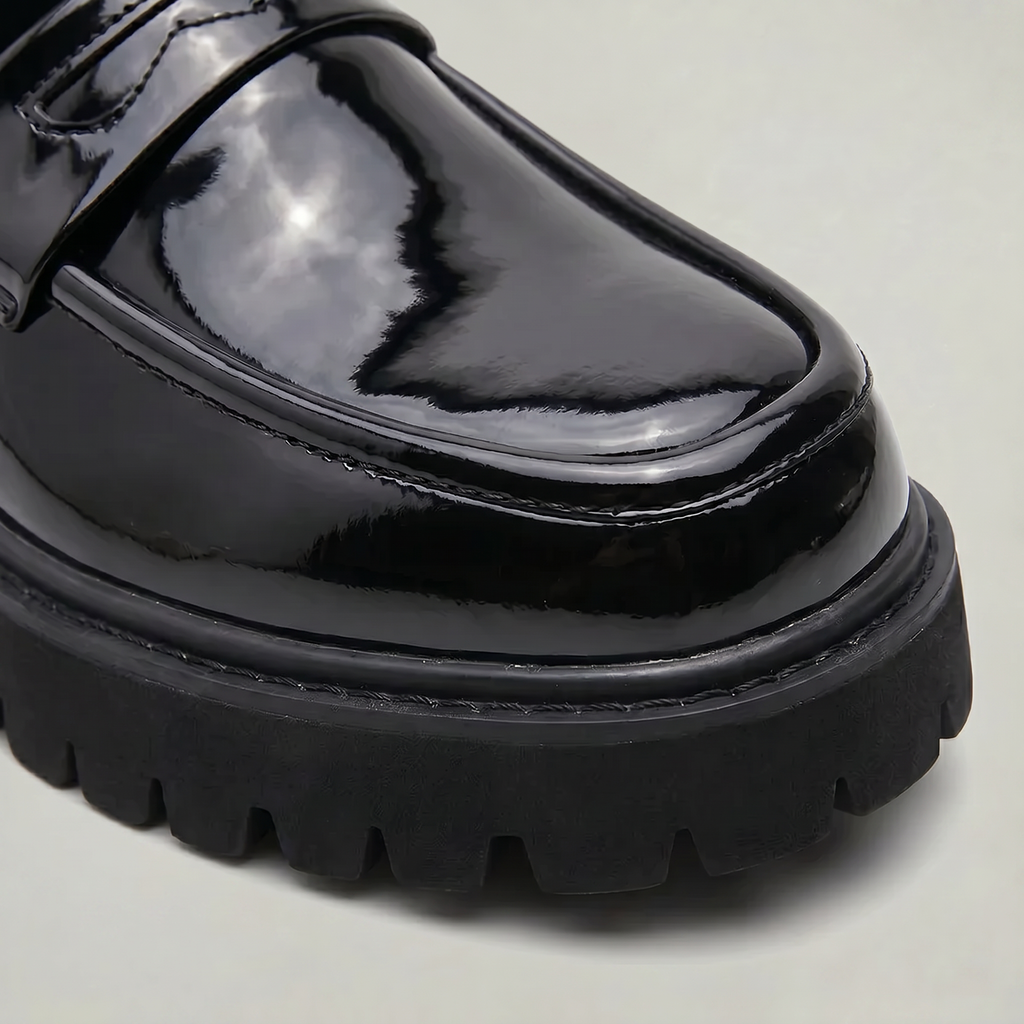 Men’s Chunky Loafers - Thick Sole Slip-On Shoes