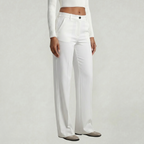 Women’s Suit Pants - Straight Leg Flat Front Loose Fit