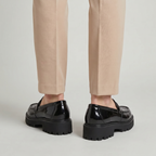 Men’s Chunky Loafers - Thick Sole Slip-On Shoes