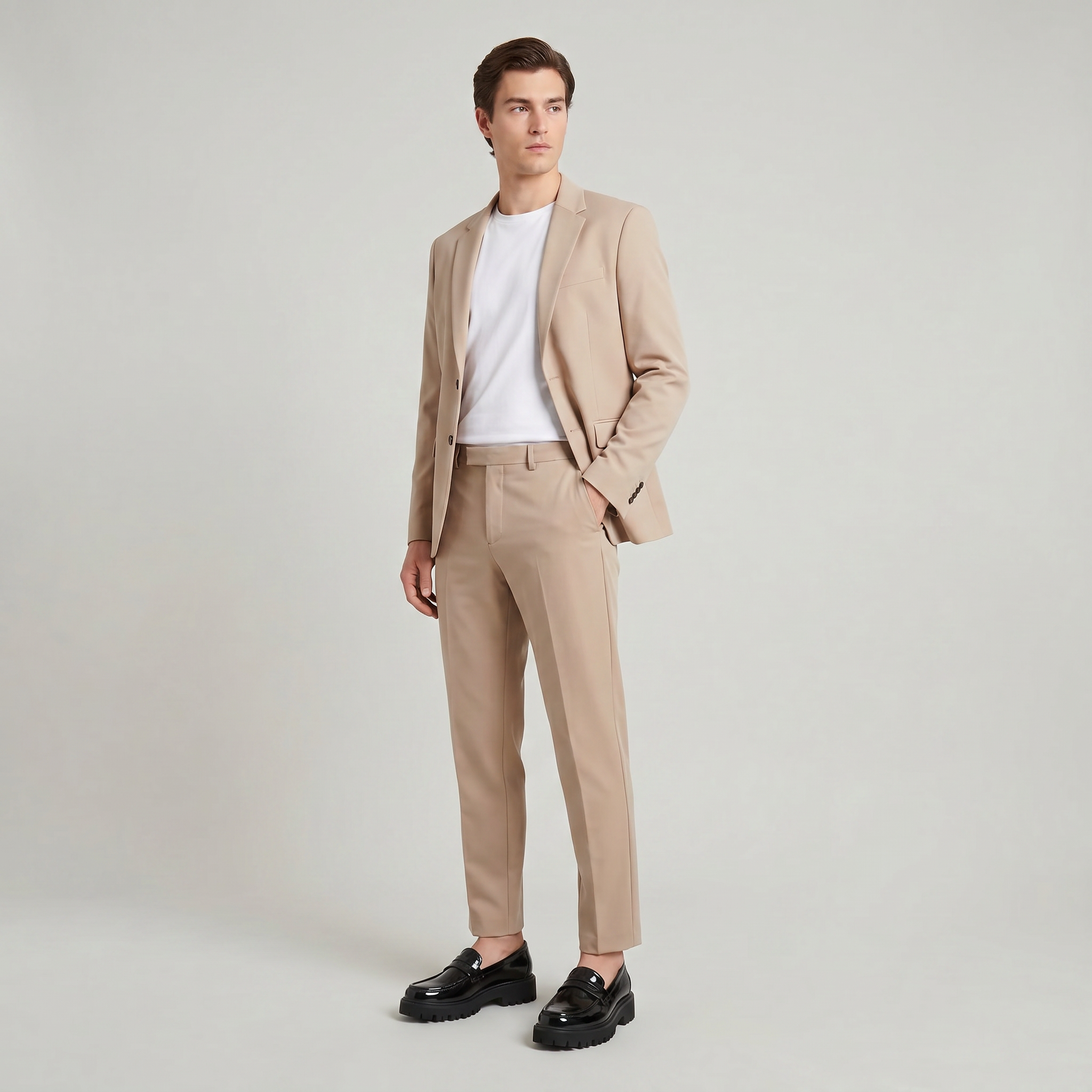 Men’s Chunky Loafers - Thick Sole Slip-On Shoes