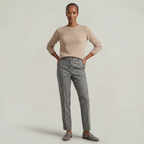 Women’s Wool Tailored Trousers - High Waist Straight Fit