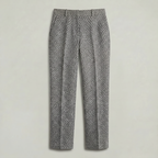 Women’s Wool Tailored Trousers - High Waist Straight Fit