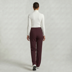 Women’s Suit Pants - Straight Leg Flat Front Loose Fit
