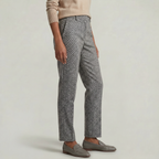 Women’s Wool Tailored Trousers - High Waist Straight Fit