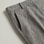 Women’s Wool Tailored Trousers - High Waist Straight Fit
