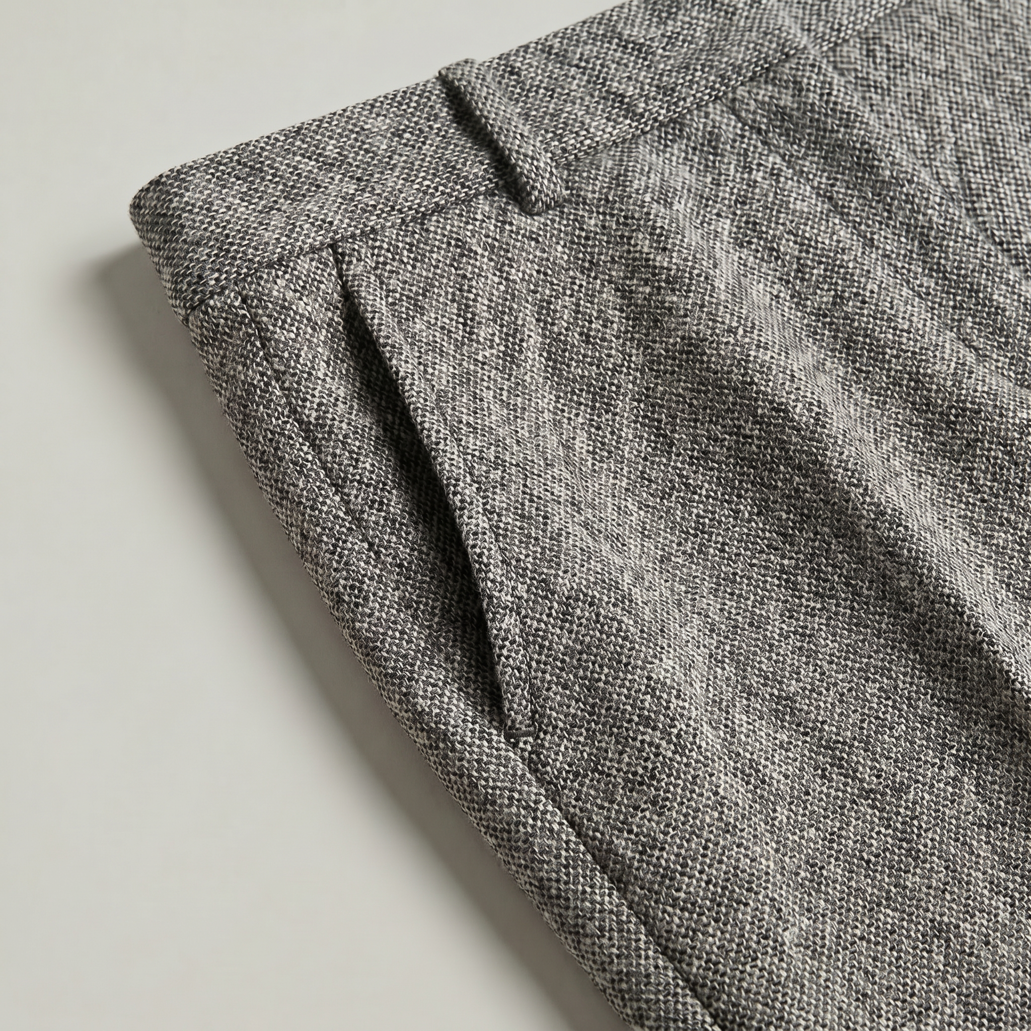 Women’s Wool Tailored Trousers - High Waist Straight Fit
