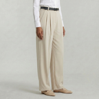 Women’s High Waist Wide Leg Trousers - Smart Casual Tailored Office Pants