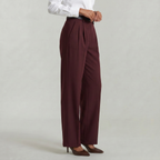 Women’s High Waist Wide Leg Trousers - Smart Casual Tailored Office Pants