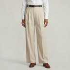 Women’s High Waist Wide Leg Trousers - Smart Casual Tailored Office Pants
