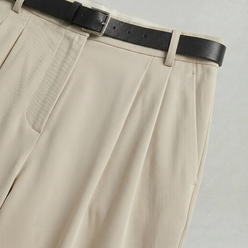 Women’s High Waist Wide Leg Trousers - Smart Casual Tailored Office Pants