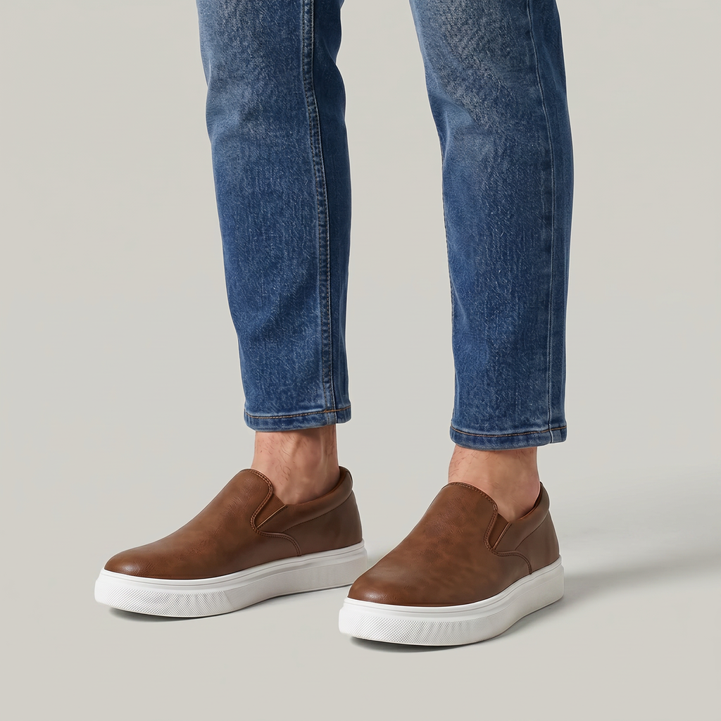Men’s Slip On Sneakers - Casual Lightweight Loafers Fit